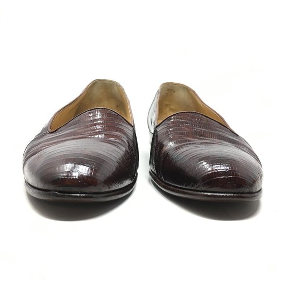 Bragano Cole Haan Loafers Shoes Size 8.5 Lizard main image 5